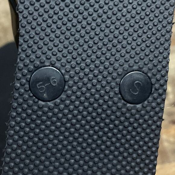 Kate Spade Glasses Pattern Flip Flop Thong Sandals Black White Size Small 5 6 - Picture 7 of 8